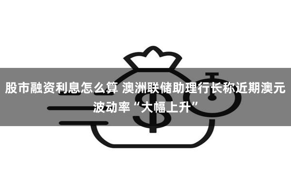 股市融资利息怎么算 澳洲联储助理行长称近期澳元波动率“大幅上升”