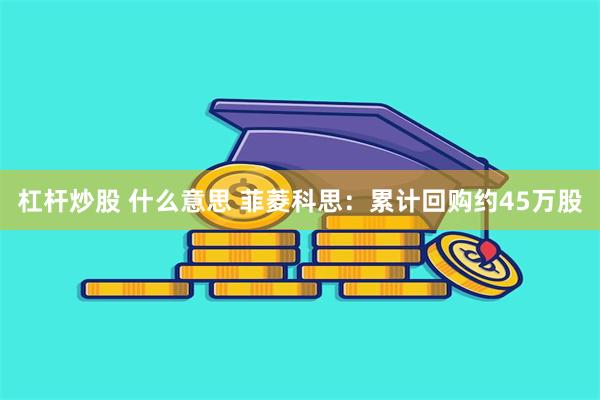 杠杆炒股 什么意思 菲菱科思：累计回购约45万股