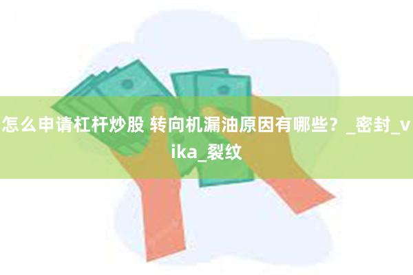 怎么申请杠杆炒股 转向机漏油原因有哪些？_密封_vika_裂纹